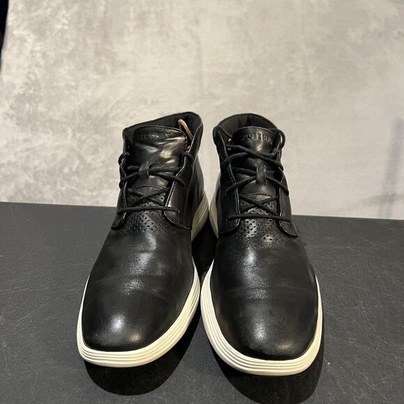 Cole Haan Grand Tour Chukka Boots Mens 11 Black Leather Grand.OS Lace Up C31366 main image 10